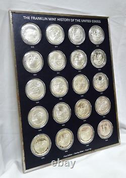 Franklin Mint History of the United States Sterling Silver Proof Medal Set