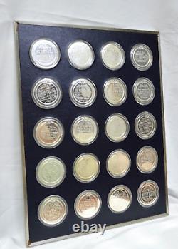 Franklin Mint History of the United States Sterling Silver Proof Medal Set