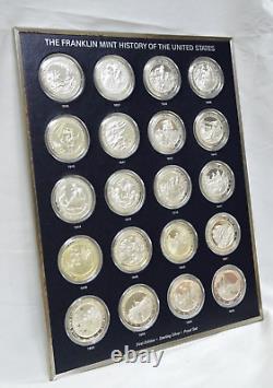 Franklin Mint History of the United States Sterling Silver Proof Medal Set