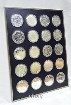 Franklin Mint History of the United States Sterling Silver Proof Medal Set