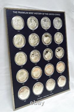 Franklin Mint History of the United States Sterling Silver Proof Medal Set