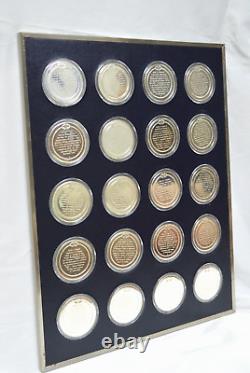 Franklin Mint History of the United States Sterling Silver Proof Medal Set