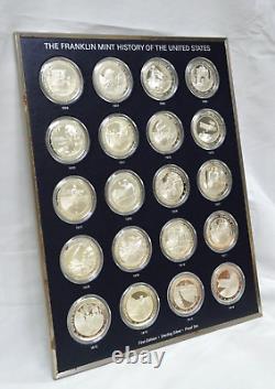 Franklin Mint History of the United States Sterling Silver Proof Medal Set