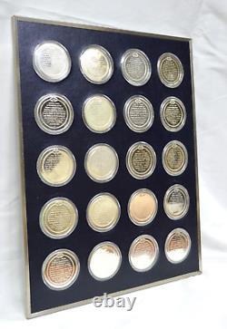 Franklin Mint History of the United States Sterling Silver Proof Medal Set