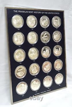 Franklin Mint History of the United States Sterling Silver Proof Medal Set