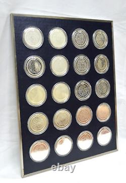 Franklin Mint History of the United States Sterling Silver Proof Medal Set