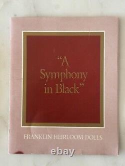 Franklin Mint House of Erte A Symphony in Black Rare Collectable