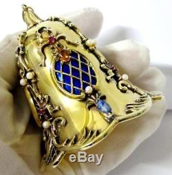 Franklin Mint House of Faberge Solid Sterling Silver Imperial Jeweled Bell