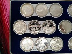 Franklin Mint, Indian Tribal Series Books and. 999 Fine Silver Medals