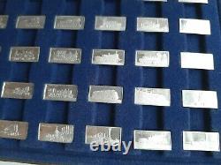 Franklin Mint International Locomotive sterling silver miniature collection