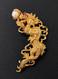 Franklin Mint Kai-yin Lo 925 Sterling Silver Gold Vermeil Dragon Brooch Pendant