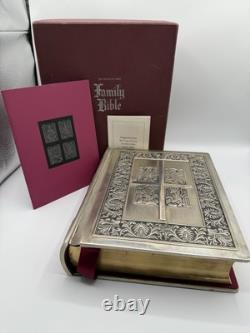 Franklin Mint Library Sterling Silver Vintage Holy Bible King James Version