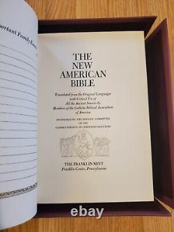 Franklin Mint Library Sterling Silver Vintage Holy Bible With Illustrations