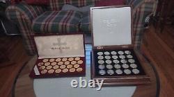 Franklin Mint Life Of Christ 2 Complete Sets Sterling Silver and 24k Gold