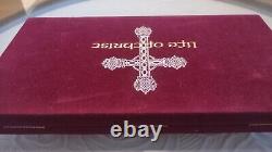 Franklin Mint Life Of Christ 2 Complete Sets Sterling Silver and 24k Gold