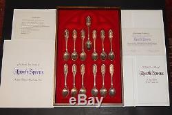 Franklin Mint Limited Edition Sterling Silver 13 Apostles Spoon Set with COA