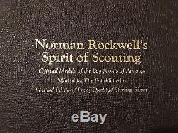 Franklin Mint Ltd Edition Sterling Silver Norman Rockwell's Spirit of Scouting
