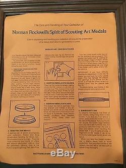 Franklin Mint Ltd Edition Sterling Silver Norman Rockwell's Spirit of Scouting