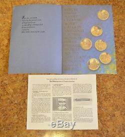 Franklin Mint Masterpieces of Impressionism 50 24K Gold on Sterling Silver Coins