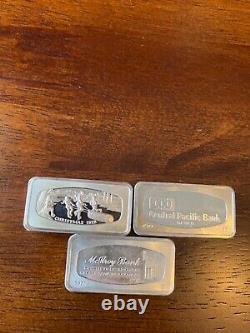 Franklin Mint, McILroy Arkansas, Central Pacific Bank Hawaii, Sterling Silver Bar