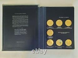 Franklin Mint Medallic History Of Pharmacy Gold On Sterling Silver Set 30 Medals