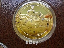 Franklin Mint Medallic History of Mankind 24K Gold / Sterling Silver Orig Owner