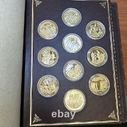 Franklin Mint Medallic History of Mankind 24Kt Over Sterling Silver Volume I
