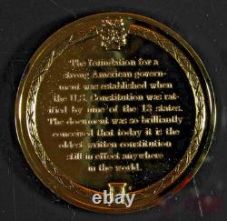 Franklin Mint Medallic History of Mankind US Constitution Ratified 925 61.8g