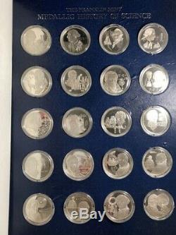 Franklin Mint Medallic History of Science Sterling Silver 100 Coins Complete Set