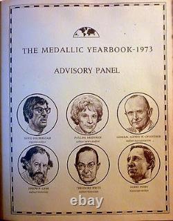 Franklin Mint Medallic Yearbook 12 Sterling silver 1973 Rare