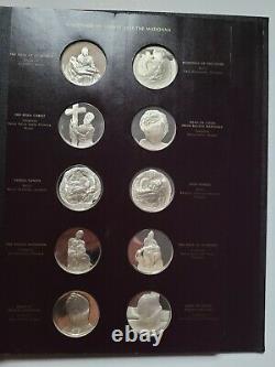 Franklin Mint Michelangelo Genious Sterling Silver 60 Medals 76 Oz