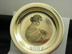 Franklin Mint Mother's Day Decor Plate in Sterling silver #15535 Limited Edition