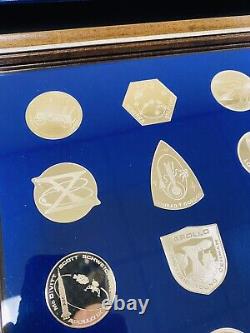 Franklin Mint NASA Sterling Manned Space Flight Emblem Set of 25 Complete Rare
