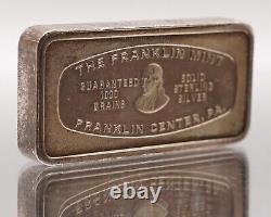 Franklin Mint National Bank New York Toned 2oz 925 Sterling Silver art bar C2556