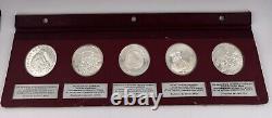 Franklin Mint National Commemorative Society Series Sterling Silver Set Proof
