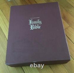Franklin Mint New American Bible with Sterling Silver Cover Family Bible
