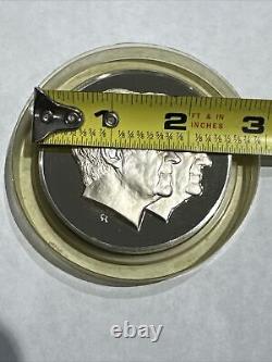 - Franklin Mint Nixon Inauguration 6.28 oz. 925 Sterling Silver Round