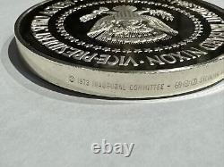 - Franklin Mint Nixon Inauguration 6.28 oz. 925 Sterling Silver Round