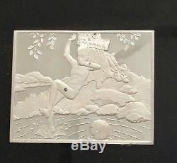 Franklin Mint Norman Rockwell Fondest Memories Sterling Silver 1973. $2K Value