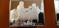 Franklin Mint Norman Rockwell Fondest Memories Sterling Silver Bar Ingots with COA