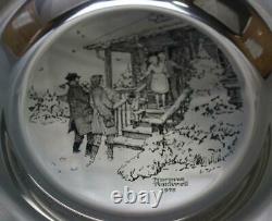 Franklin Mint Norman Rockwell Sterling Plate 187.30 Grams Silver