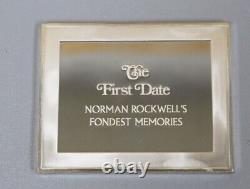 Franklin Mint Norman Rockwell's Fondest Memories The First Date 3.42 Oz Sterling