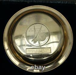 Franklin Mint OFFICIAL 1974 INAUGURAL PLATE Sterling Silver Gerald Ford 11.3oz