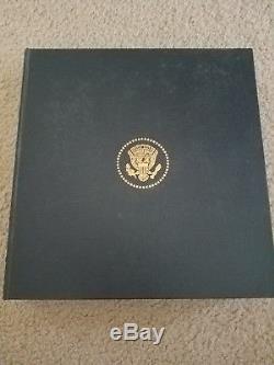 Franklin Mint Official 1973 Inaugural Plate Sterling Silver Nixon/Agnew