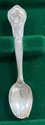 Franklin Mint Official 50 State Flower Sterling Silver Mini Spoons Complete Set