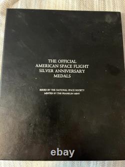 Franklin Mint Official American Space Flight Silver Anniversary 25 Silver Medals