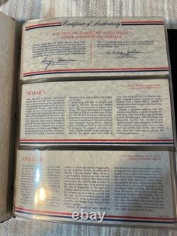 Franklin Mint Official American Space Flight Silver Anniversary 25 Silver Medals