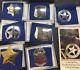 Franklin Mint Official Badges The Great Western Lawmen Sterling Silver 7 Total