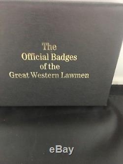 Franklin Mint Official Badges The Great Western Lawmen sterling silver 7 total