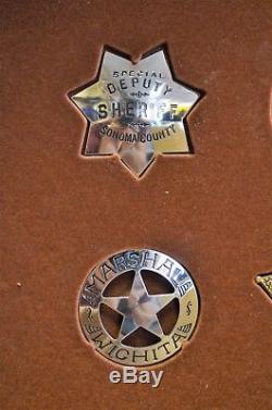 Franklin Mint Official Badges of the Great Western Lawmen Sterling Silver + COA